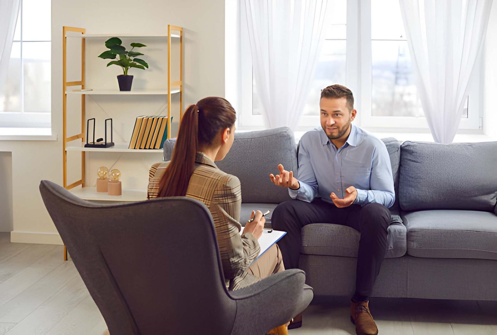 One-to-one addiction counselling session in Islamabad